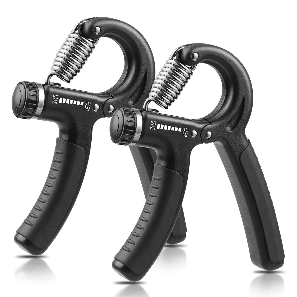 2er Set Handtrainer Unterarmtrainer, Einstellbarer Widerstand 10-60kg